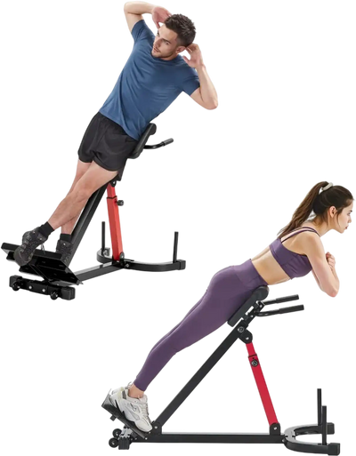 Vevor Roman Chair Hyperextension Bench Adjustable Back Extension Machine New