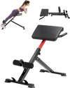 VEVOR Roman Chair Hyperextension Bench, 250 lbs Adjustable & Foldable Extension Machine, Multi-Function Exercise Equipment for Glute, Hamstring, Back, and Ab Workout, Fitness Weight Bench for Home Gym