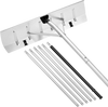 VEVOR Snow Roof Rake, 26 in Aluminum Blade, 7.5-20 ft Adjustable Roof Snow Scraper with Wheels, Anti-Slip Handle Snows Removal Tool, Lightweight House Rooftop Rake for Leaves Debris Removal