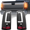 VEVOR Tail Light Assembly Compatible with 2003-2006 Chevy Silverado 1500 1500 HD 2500 2500 HD 3500, 2007-2007 Chevy Classic, 2PCS Driver & Passenger Side LED Taillight Brake Lamps with Bulbs, Black