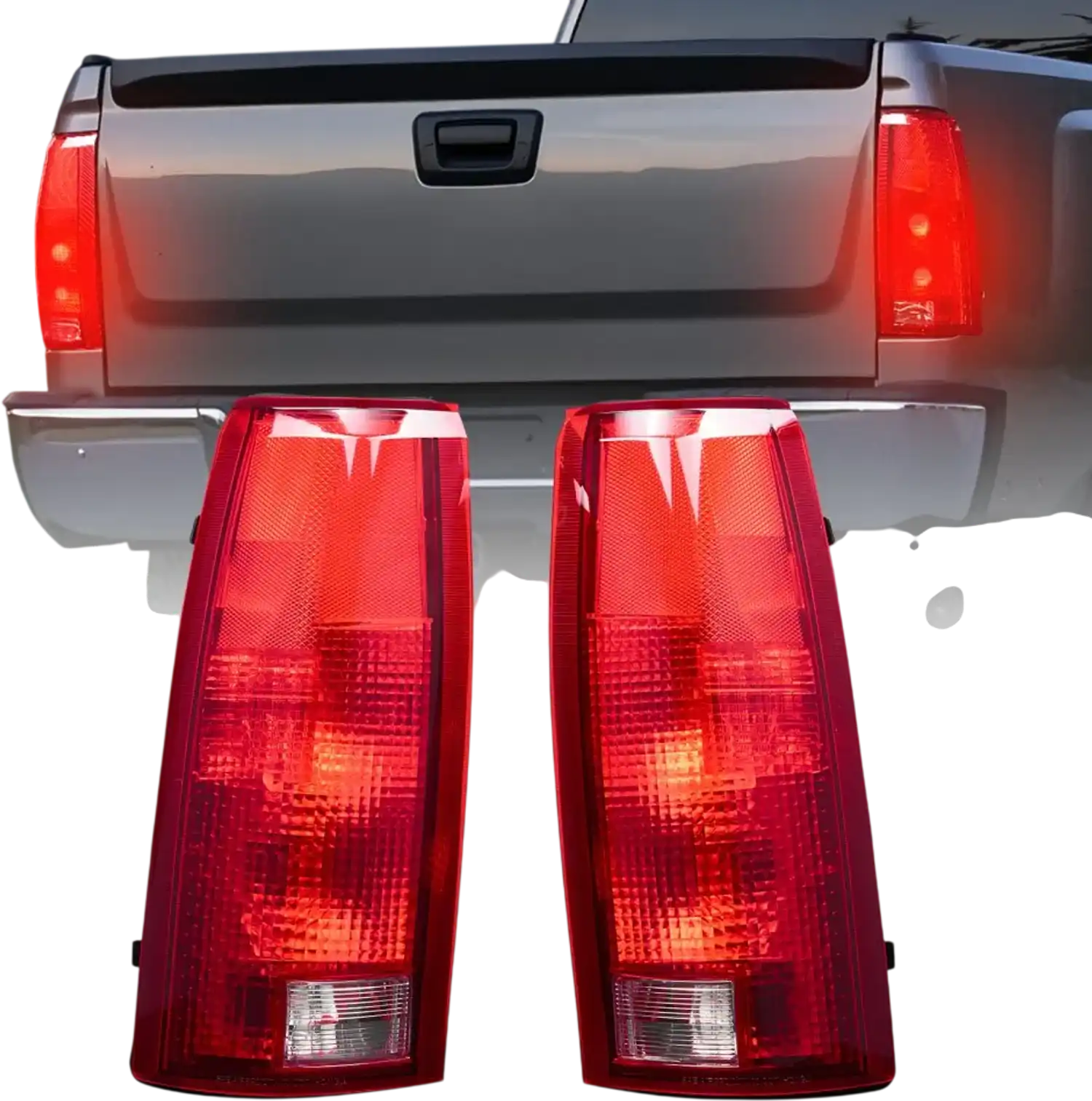 Vevor Tail Light Assembly Chevy/GMC C/K & Suburban 2-Piece Halogen Brake Lamps New