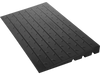 VEVOR Rubber Threshold Ramp, 2.6\" Rise Threshold Ramp Doorway, 3 Channels Cord Cover Rubber Solid Threshold Ramp, Rubber Angled Entry Rated 2202 Lbs Load Capacity for Wheelchair and Scooter