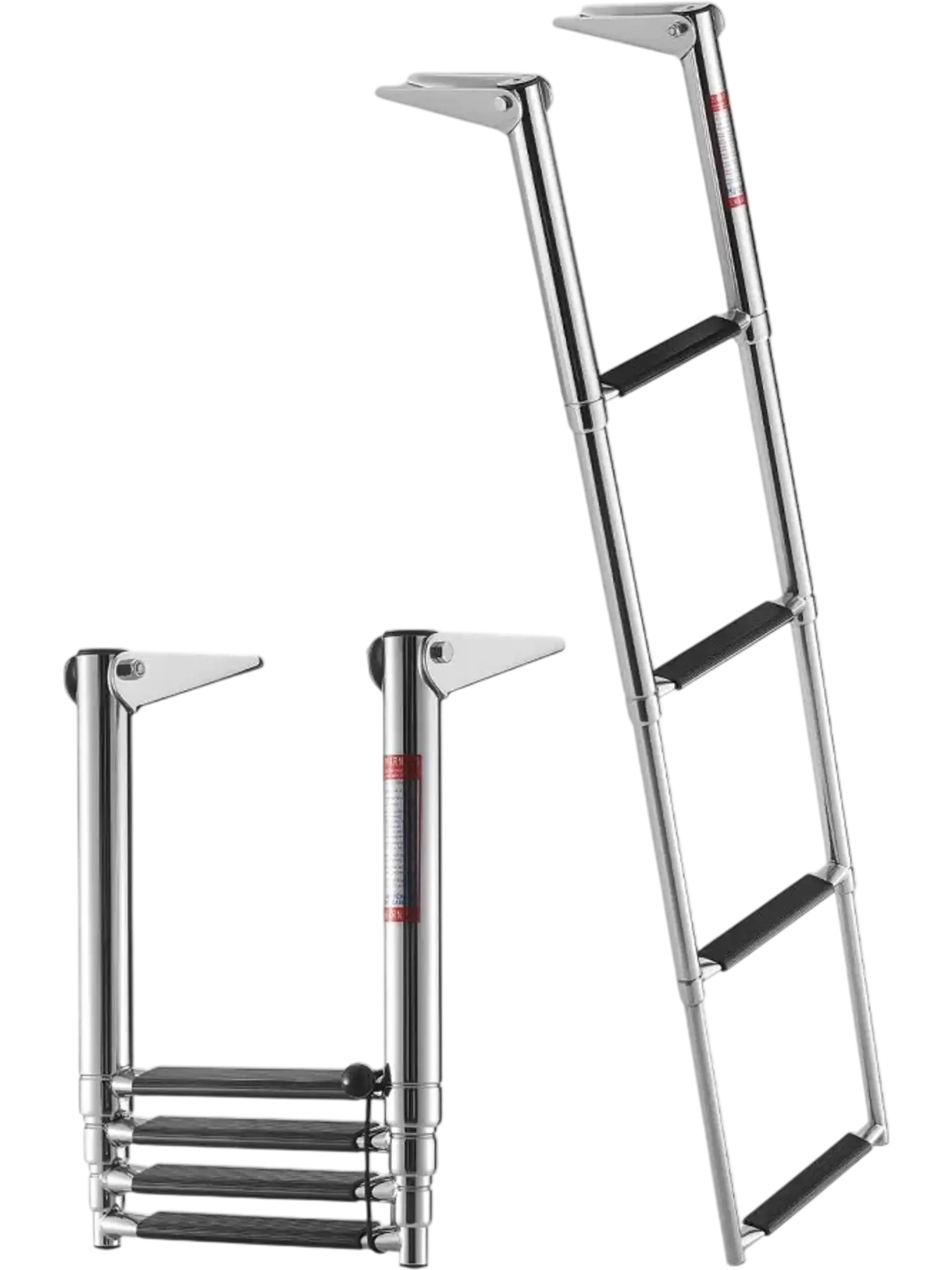 Vevor Boat Ladder 4-Step Telescoping Folding Swim Deck Rear Entry New