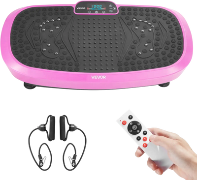 Vevor Vibration Plate Full-Body Exercise Machine with Magnetic Acupoints Pink New