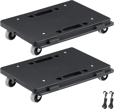 Vevor Furniture Dolly Interlocking Heavy Duty Moving Roller 2-Pack Black New