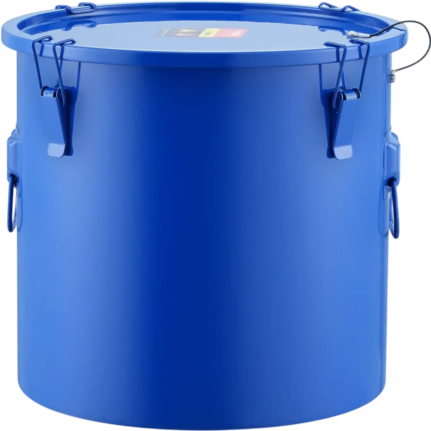 Vevor Fryer Grease Bucket 10 Gal Carbon Steel Oil Disposal Caddy Blue New