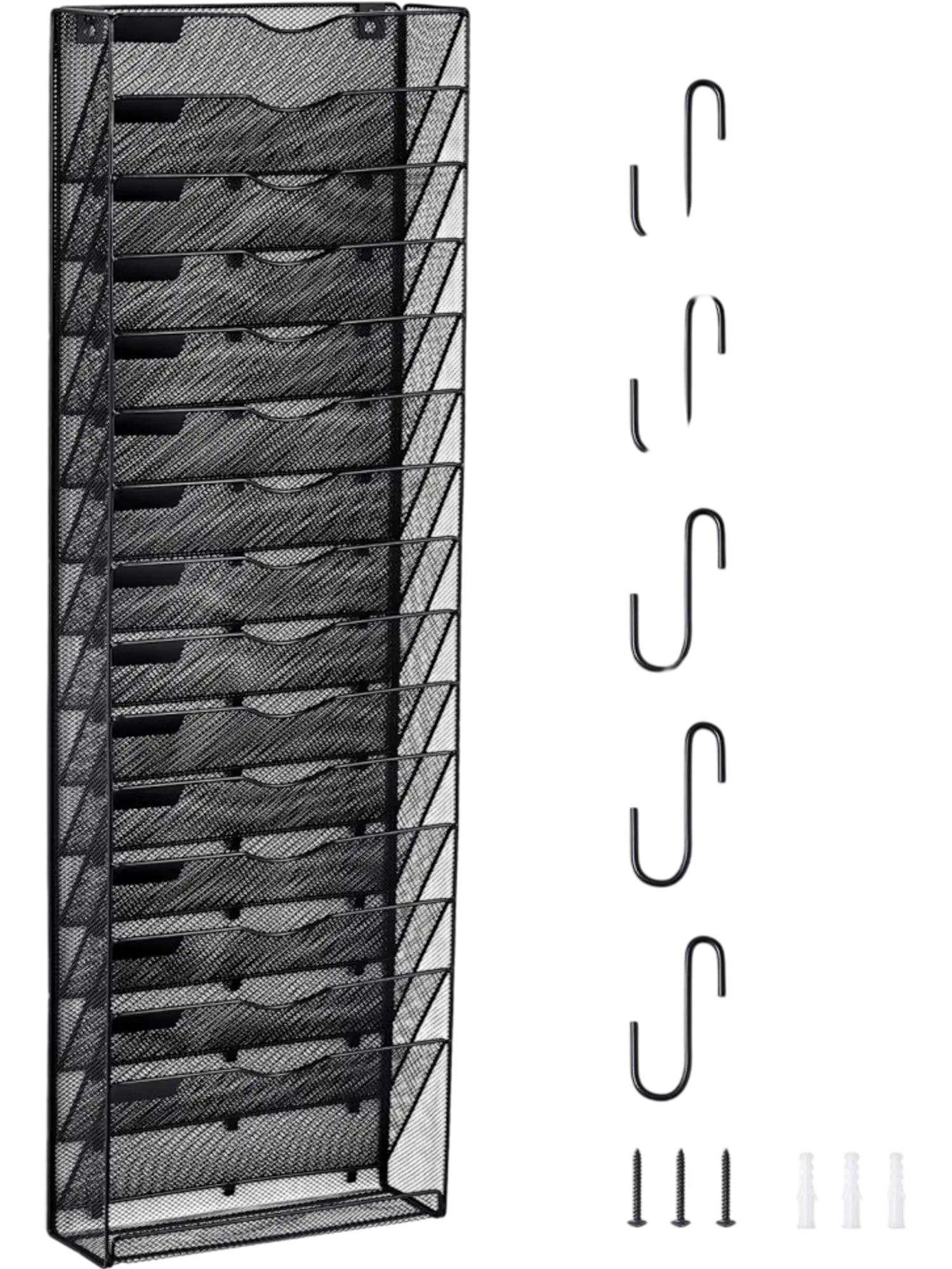 Vevor Wall File Organizer 16-Pocket Mesh Wall Mount for Office School New