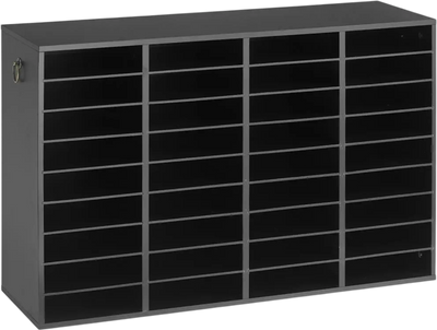 Vevor Literature Organizer 36-Compartment Black Countertop Mail Sorter New