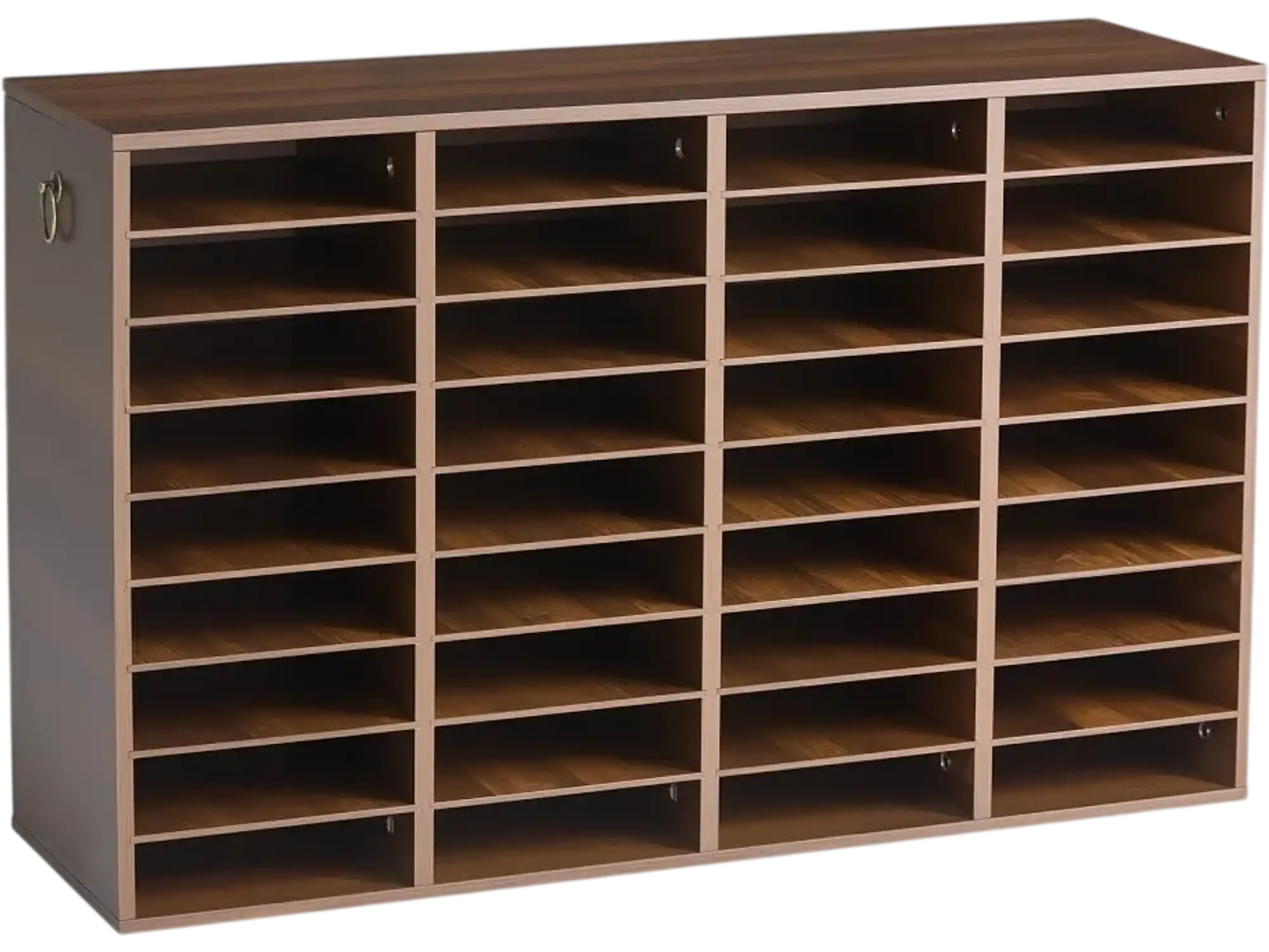 Vevor Literature Organizer 36-Compartment Wood Mail Sorter Brown New