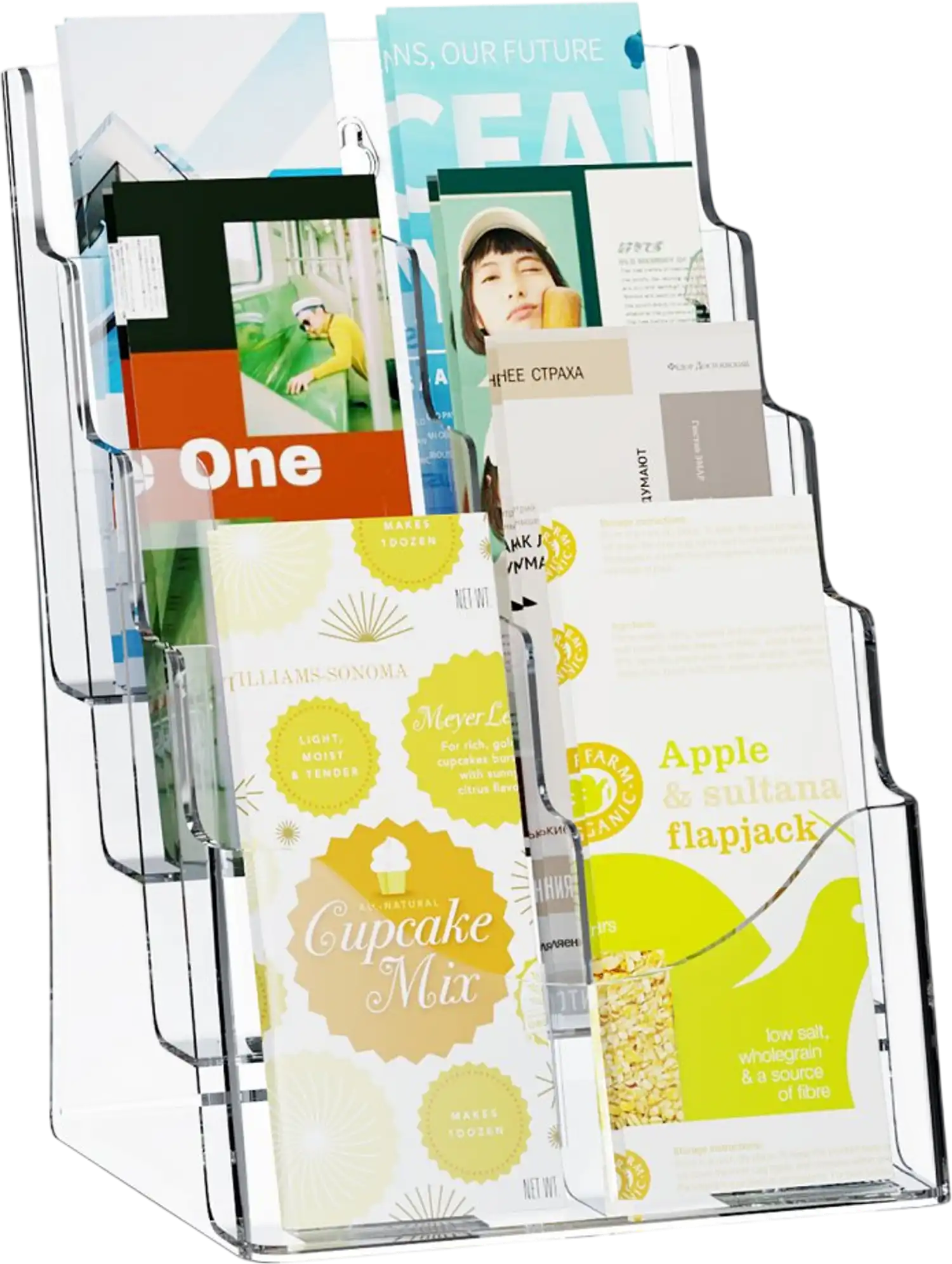 Vevor Literature Display Stand Acrylic Brochure Holder 8.5