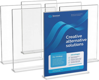 Vevor Acrylic Sign Holder 6 Pack 8.5