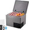 VEVOR 12 Volt Refrigerator, 42.3 QT/ 40L Car Fridge, Portable Ultra-Light EPP Freezer, APP Control Electric Compressor, 12V/24V DC, 14℉ to 50℉, for Truck Van RV SUV Boat Travel Camping