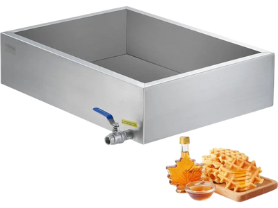 Vevor Maple Syrup Evaporator Pan 11.2 Gal Stainless Steel with Valve New