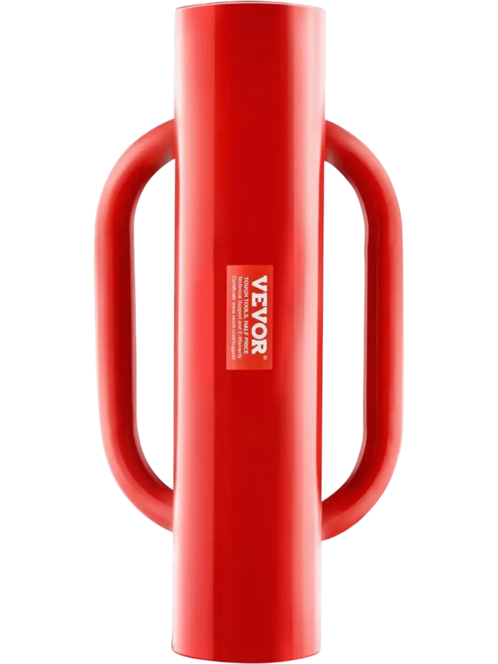 VEVOR Fence Post Driver with Handles, 2.7 in Inner Diameter T Post Pole Pounder, 14LB Heavy Duty Carbon Steel Hand Post Rammer, Farm Fencing Hole Digger for U Channel, Sign Pole, Wooden Post, Red