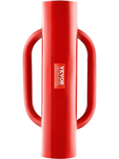 VEVOR Fence Post Driver with Handles, 2.7 in Inner Diameter T Post Pole Pounder, 14LB Heavy Duty Carbon Steel Hand Post Rammer, Farm Fencing Hole Digger for U Channel, Sign Pole, Wooden Post, Red