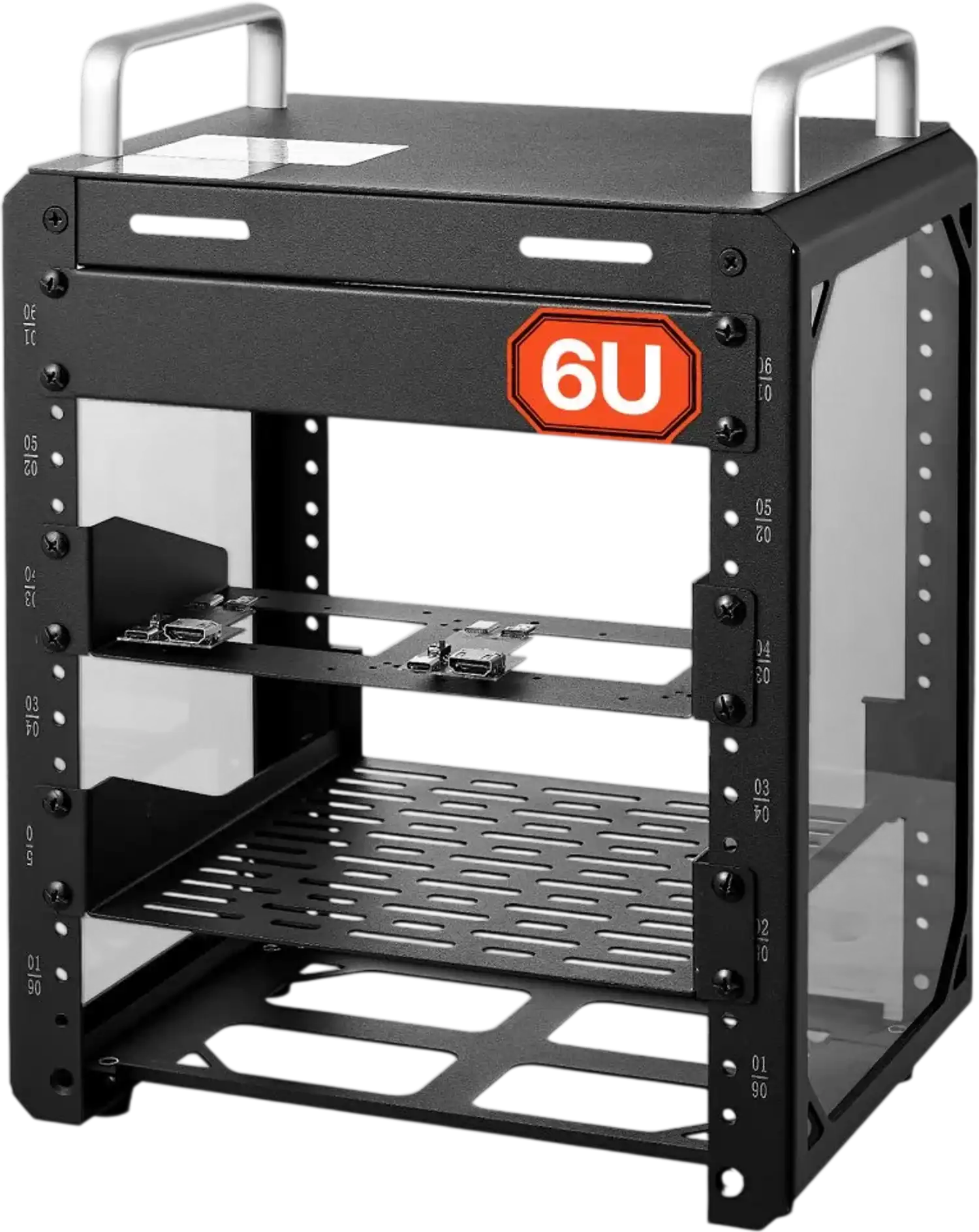 Vevor Network Rack 6U Open Frame Server Rack with Vented Shelf for 10