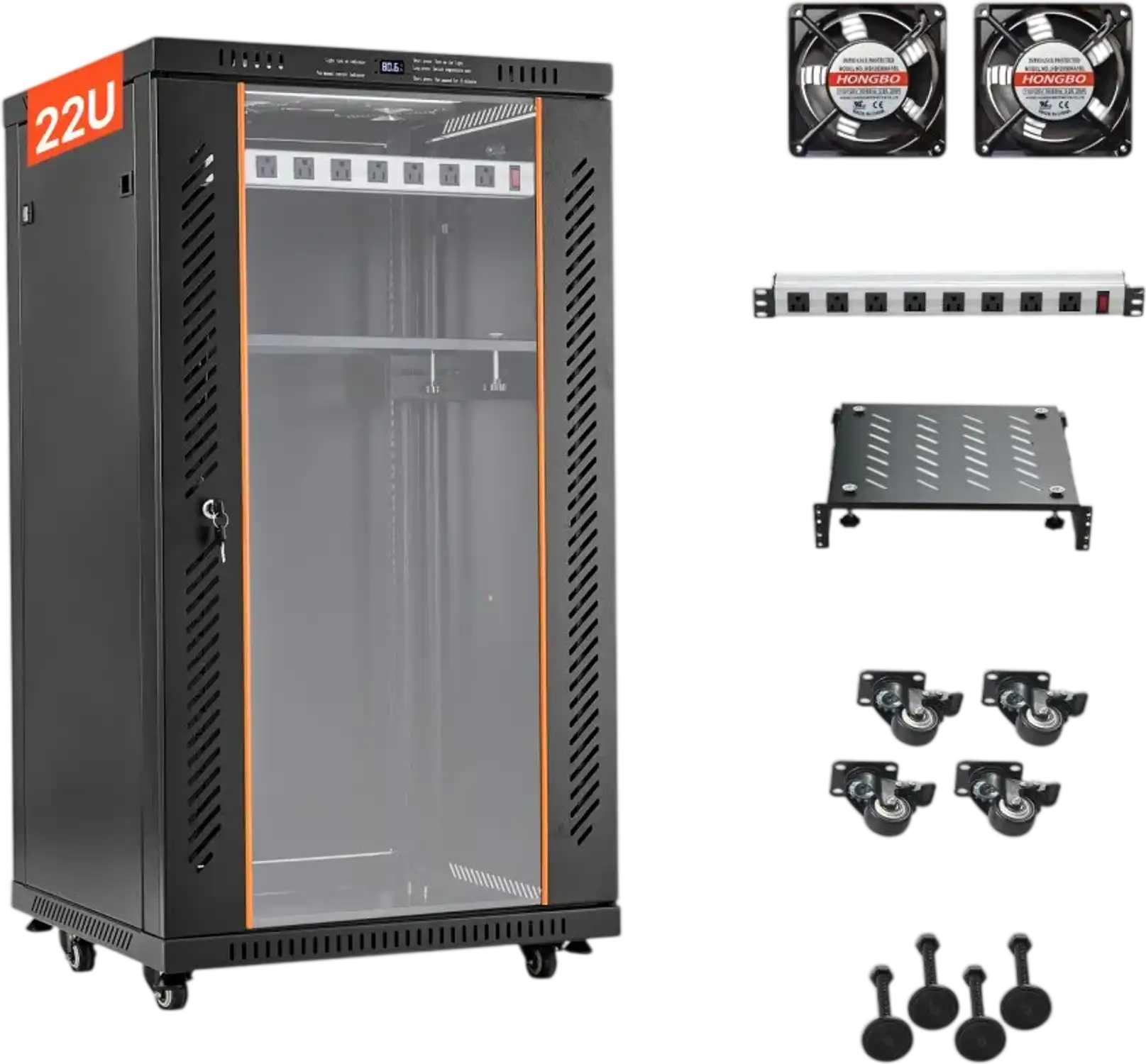 Vevor Network Cabinet Server Rack 22U Lockable 19