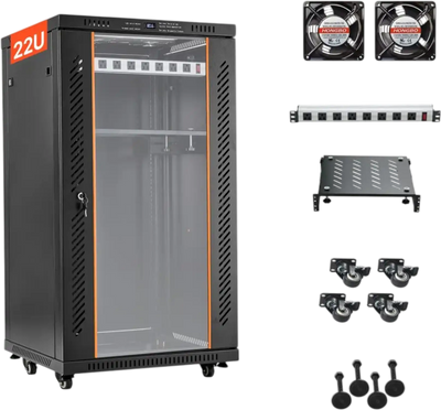 Vevor Network Cabinet Server Rack 22U Lockable 19