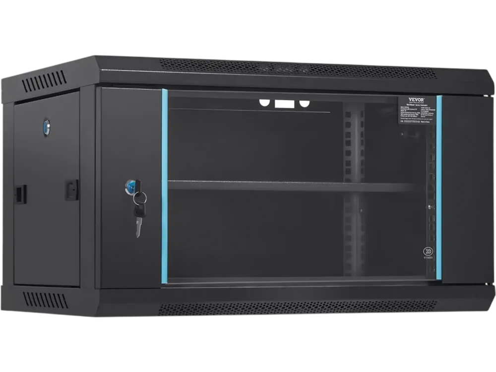 Vevor Server Cabinet 6U Wall Mount Network Rack Enclosure 15.5