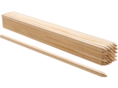 VEVOR Wooden Garden Stakes, 25 Pcs 36x0.75x0.75 in Survey Grading Stakes, Garden Ground Stake with Sharp Point, Fir Wood Plant Support Stake, Sign Posts for Silt Fence Backyard Boundaries Baselines