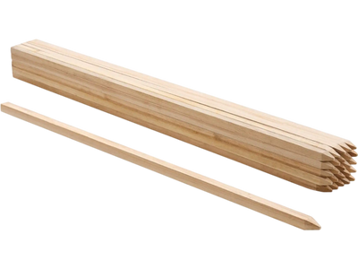VEVOR Wooden Garden Stakes, 25 Pcs 48x0.75x0.75 in Survey Grading Stakes, Garden Ground Stake with Sharp Point, Fir Wood Plant Support Stake, Sign Posts for Silt Fence Backyard Boundaries Baselines