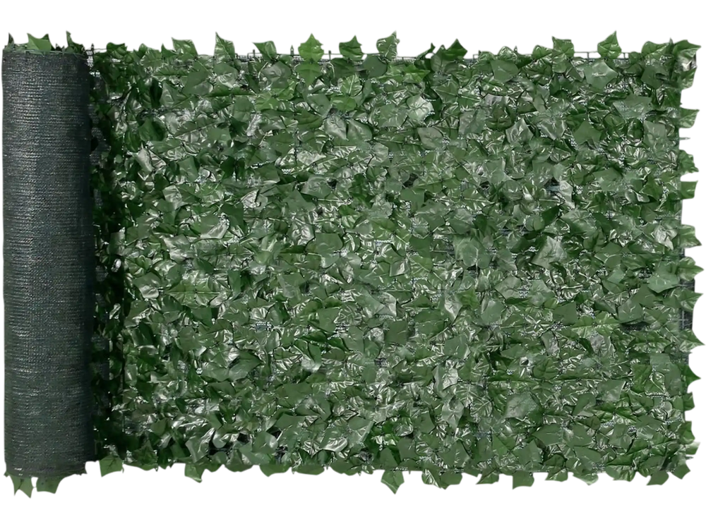 VEVOR Ivy Privacy Fence, 39 x 98 in Artificial Green Wall Screen, Greenery Ivy Fence with Mesh Cloth Backing and Strengthened Joint, Faux Hedges Vine Leaf Decoration for Outdoor Garden, Yard, Balcony