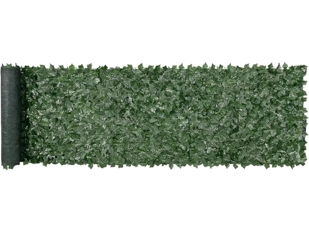 VEVOR Ivy Privacy Fence, 39 x 158in Artificial Green Wall Screen, Greenery Ivy Fence with Mesh Cloth Backing and Strengthened Joint, Faux Hedges Vine Leaf Decoration for Outdoor Garden, Yard, Balcony