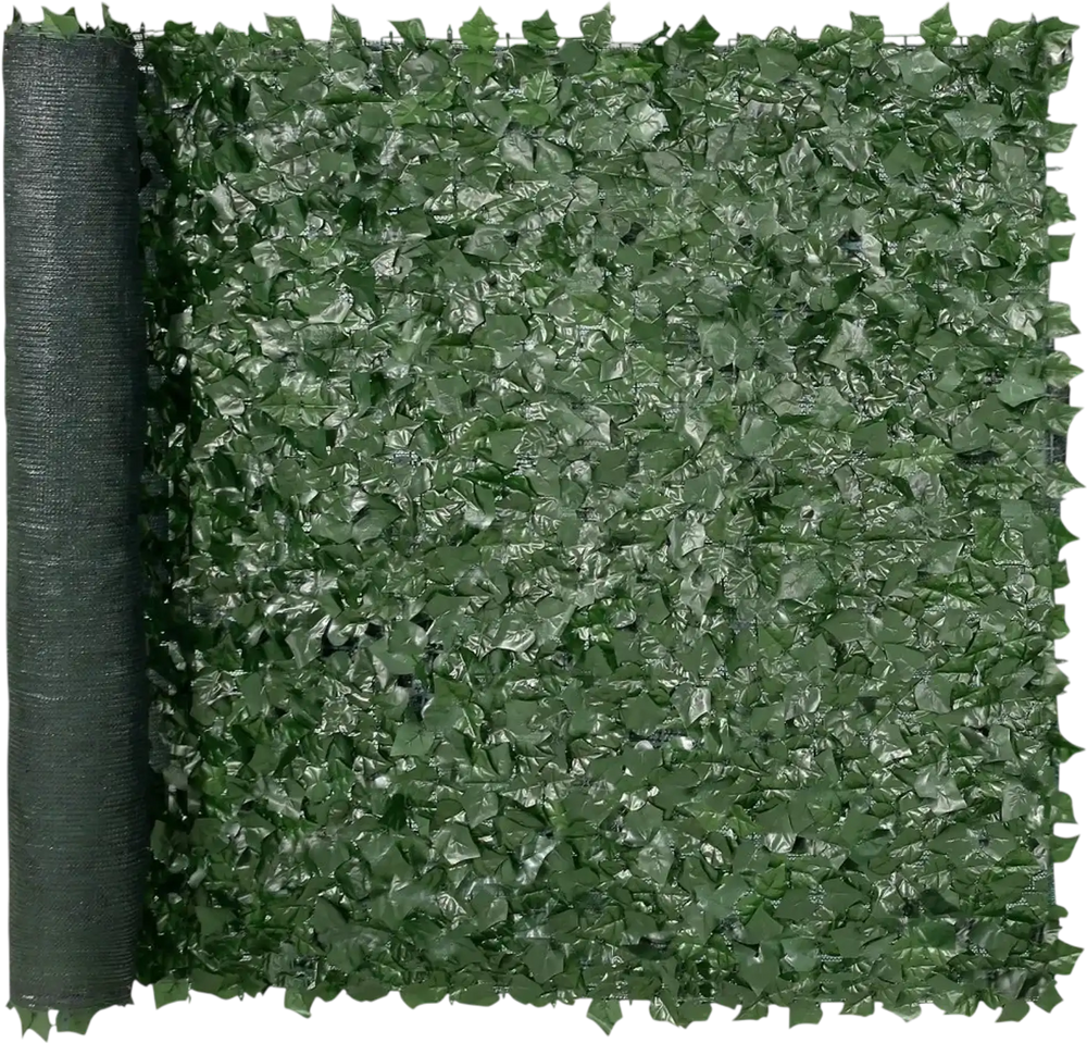 VEVOR Ivy Privacy Fence, 59 x 98 in Artificial Green Wall Screen, Greenery Ivy Fence with Mesh Cloth Backing and Strengthened Joint, Faux Hedges Vine Leaf Decoration for Outdoor Garden, Yard, Balcony