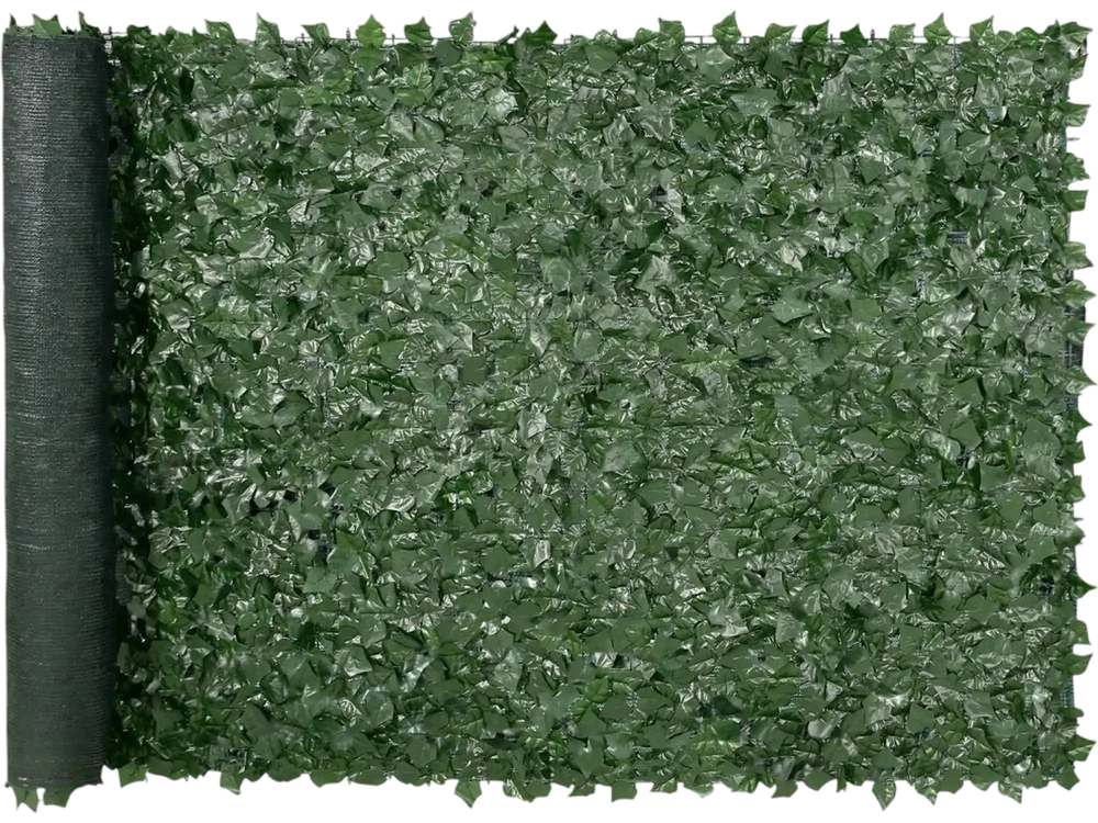 VEVOR Privacy Ivy Fence, 59 x 118in Artificial Green Wall Screen, Greenery Ivy Fence with Mesh Cloth Backing and Strengthened Joint, Faux Hedges Vine Leaf Decoration for Outdoor Garden, Yard, Balcony