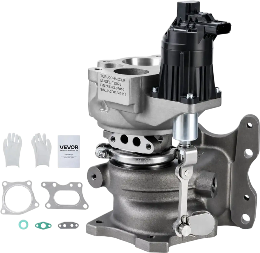 VEVOR Complete Turbo Turbocharger Kit with Solenoid Valve, Compatible with Honda Civic 2016-2020 L4 1.5L, Replace# 49373-07012, 49373-07013, 49373-07015, 49373-07014, 49373-07011, 18900-5AF-H010-M3