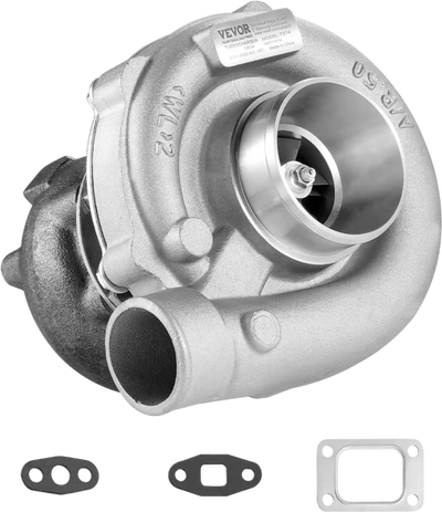 VEVOR Turbo Turbocharger with Gasket Kit, Turbo Charger Replacement for Car Engines, Compatible with 1.5L-4.0L Engine Displacements, Heat Resistance Engine Turbocharger with K418 Alloy Impeller