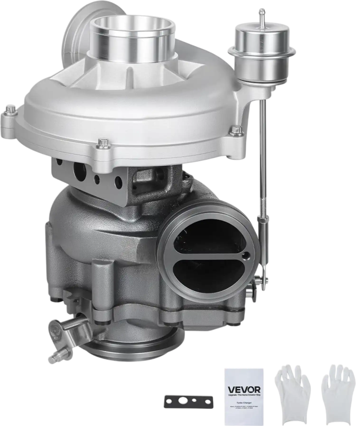 Vevor Turbocharger Kit Complete Turbo Turbocharger with Wastegate Actuator for Ford V8 7.3L Excursion F-250 F-350 F-450 F-550 Super Duty New
