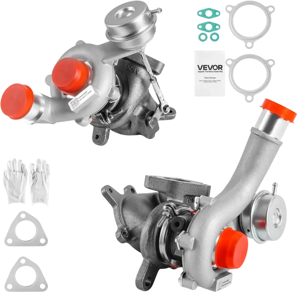 VEVOR Left & Right Twin Turbocharger with Wastegate Actuator, Compatible with 2009-2015 Ford Flex Explorer Sport Taurus SHO 3.5L, 2010-2019 Lincoln MKS MKT 3.5L, Replace# 790317-5006, 790317-0001
