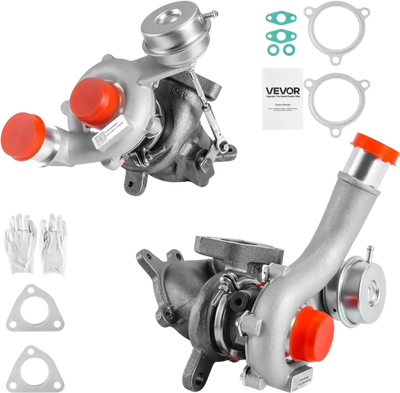 Vevor Turbocharger Left & Right Twin with Wastegate Actuator for Ford Flex Explorer Sport Taurus SHO 3.5L and Lincoln MKS MKT 3.5L New