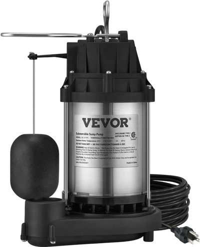 Vevor Sump Pump 1/2 HP Submersible Water Pump New