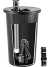 VEVOR Sewage Grinder System, 1 HP, 5100 GPH Cast Iron Sewage Pump with Basin, Grinding Blade, 120V Automatic Outdoor Water/Seepage Collection and Removal System with Float Switch, 2" Discharge, Black