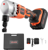 VEVOR Cordless Metal Nibbler, with 18 V 4000 mAh Battery, 1200 RPM Brushless Motor, Electric Nibbler Metal Cutter with Plastic Carrying Case for Cutting Stainless Steel, Aluminum, and Copper Sheet