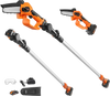 VEVOR 2-in-1 Cordless Pole Saw & Mini Chainsaw, 20V 4Ah Battery Pole Chainsaw, 5" Cutting Capacity 8 ft Reach Pole Saw for Branch Cutting & Tree Trimming (Battery and Blade Cover Included)