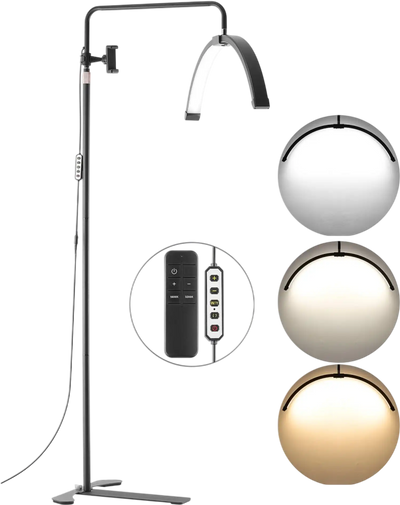 Vevor Floor Lamp Half Moon Esthetician LED Lash Light 26
