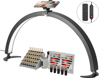 Vevor Desk Lamp Half Moon Nail Light with Phone Holder 29