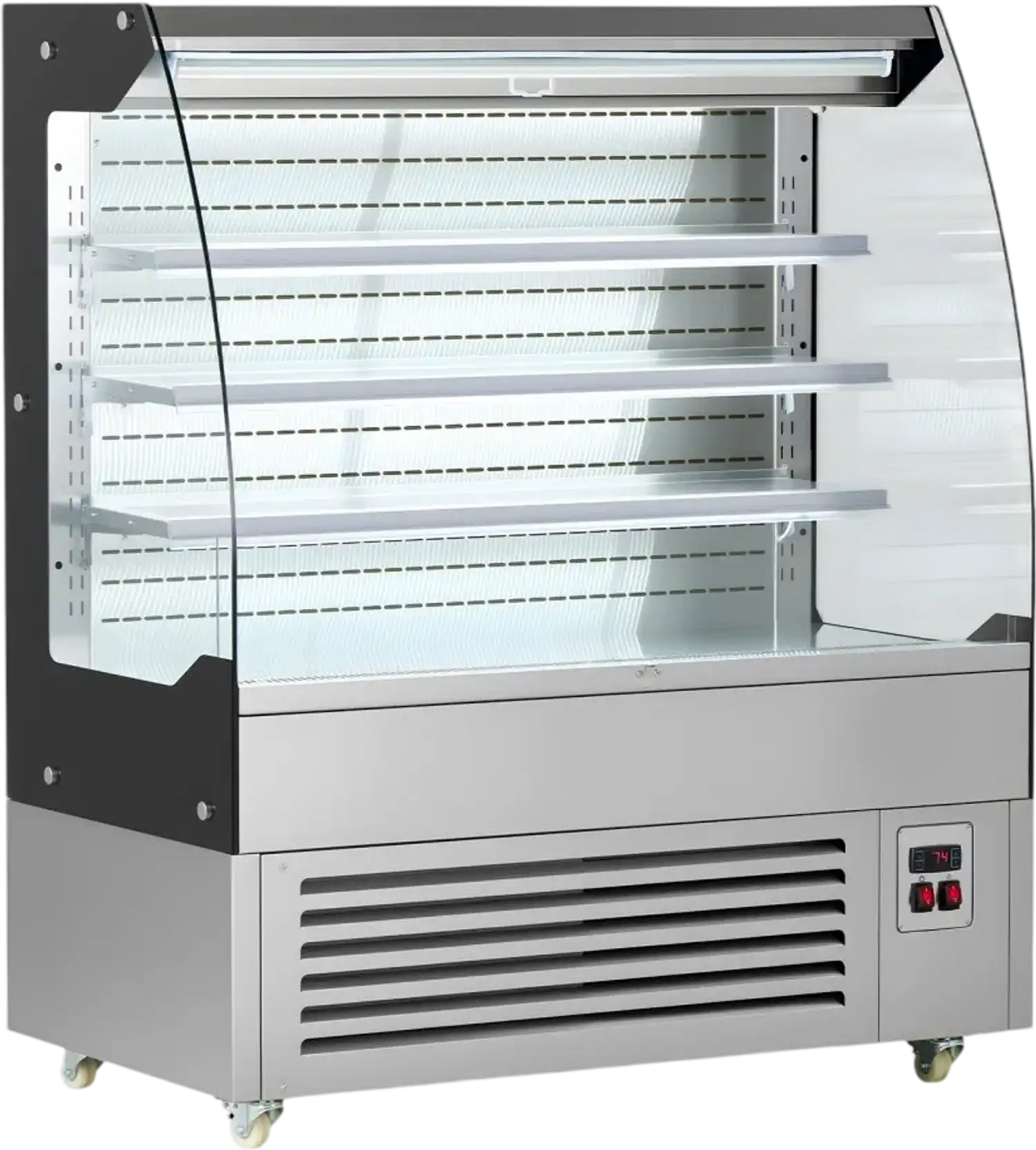 Vevor Open Air Merchandiser 7.5 cu. ft. 3-Tier Commercial Refrigerator Display Cooler New