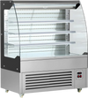 VEVOR Open Air Merchandiser, 7.5 cu. ft. 3-Tier Shelving Commercial Refrigerator, Grab and Go Fan Cooling Display Cooler, with LED Lighting, Night Curtain, Upright for Restaurants, Stores, Office