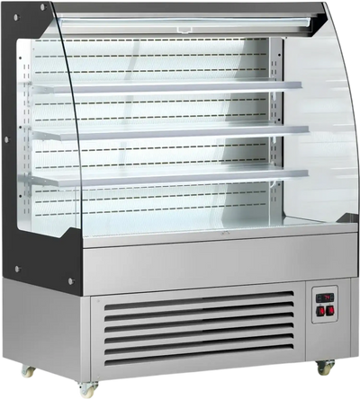 Vevor Open Air Merchandiser 7.5 cu. ft. 3-Tier Commercial Refrigerator Display Cooler New