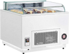 VEVOR Open Air Merchandiser, 3.1 cu. ft. Shelving Commercial Refrigerator, Grab and Go Fan Cooling Display Cooler, with LED Lighting, Night Curtain, Horizontal for Restaurants, Stores, Office