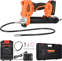 VEVOR Cordless Grease Gun, 8000 PSI Max Pressure, 20V Electric Grease Gun with 2.0 Ah Battery & LED Light, 35.4-inch Long Hose & Carrying Case, Variable Speed Triggers, Vehicles or Machines Greasing