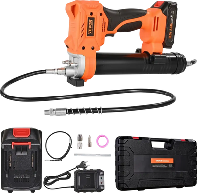 Vevor Cordless Grease Gun Kit 20V 8000 PSI with 2.0 Ah Battery & 35.4
