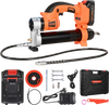 VEVOR Cordless Grease Gun, 8000 PSI Max Pressure, 20V Electric Grease Gun with 2.0 Ah Battery & LED Light, 30-inch Long Hose & Carrying Case, Variable Speed Triggers, Vehicles or Machines Greasing