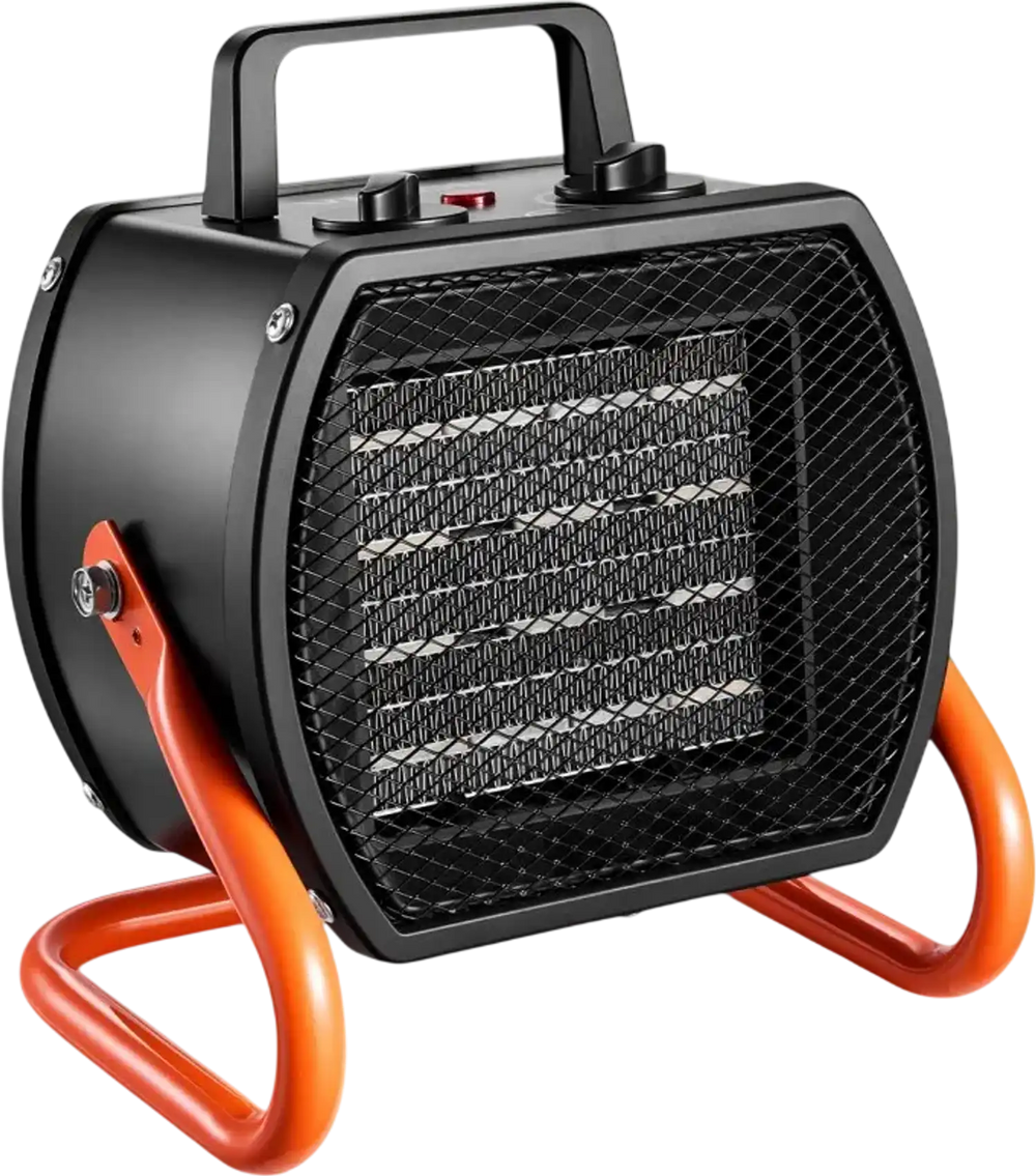 VEVOR Greenhouse Heater, 1500W Electric PTC Space Heater with Fan, Low & High Heat Modes, 40° Adjustable Angle, Overheat Protection, Portable for Grow Tent, Small Greenhouse, Flower Room, Home Office