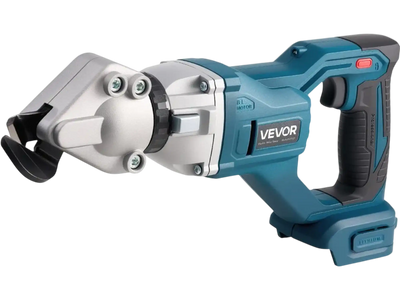 VEVOR Metal Shear, Sheet Metal Cutter Cordless with 360-Degree Pivoting Head, Double Blades, 25000 RPM Speed, Cuts 18 GA Galvanized Steel, 20 GA Stainless Steel, Aluminum Plate, Plastic, Cardboard
