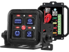 VEVOR 4 Gang Switch Panel RGB Circuit Control Box Backlight Auto-Dimmable, for 12-24V Car Truck Boat ATV UTV SUV, Toggle Momentary Strobe 3 Mode, 1440W 60A, Multifunctional Relay System, Waterproof
